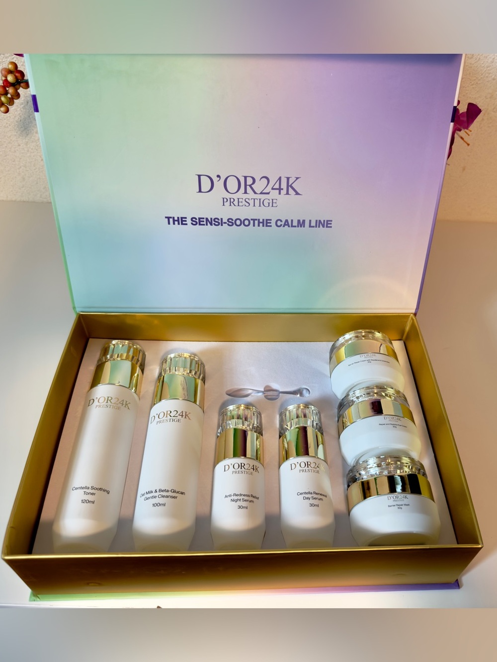 Sensi-Sooth Calm Line Skin Care Set by Dor24k.